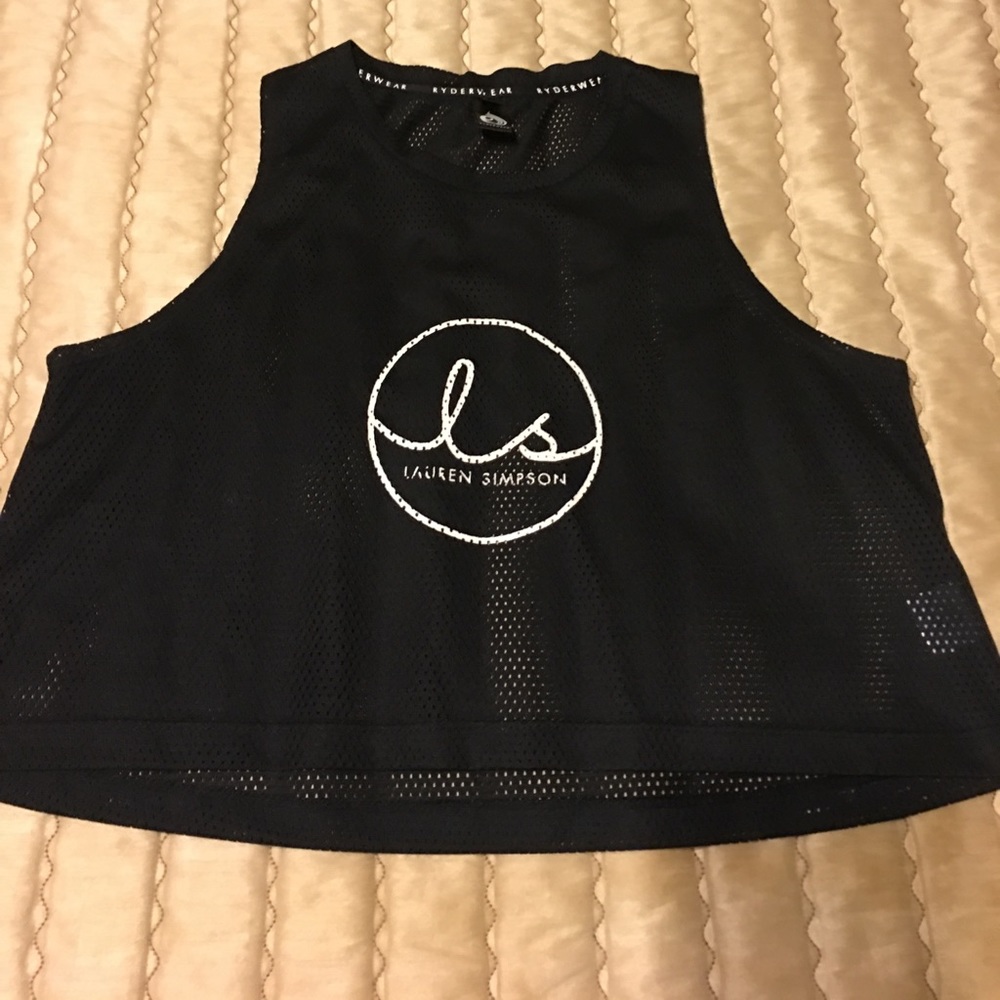 Lauren Simpson Black Crop Top Tank